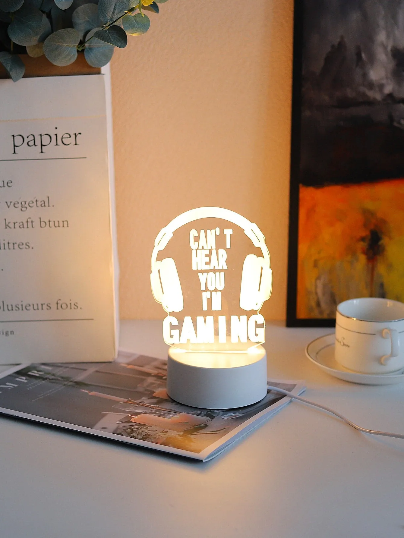 1pc 7 Color 3D Night Light