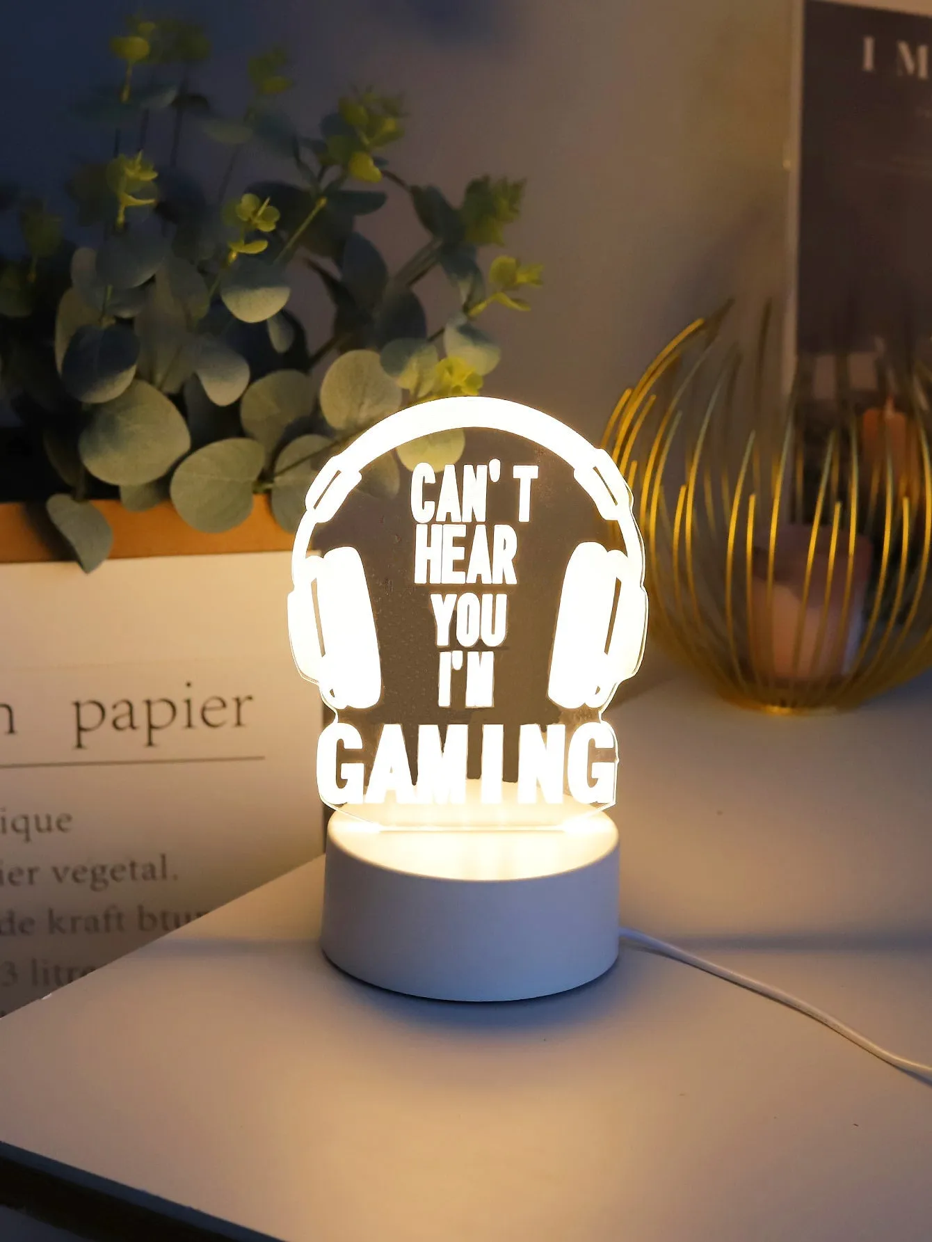 1pc 7 Color 3D Night Light