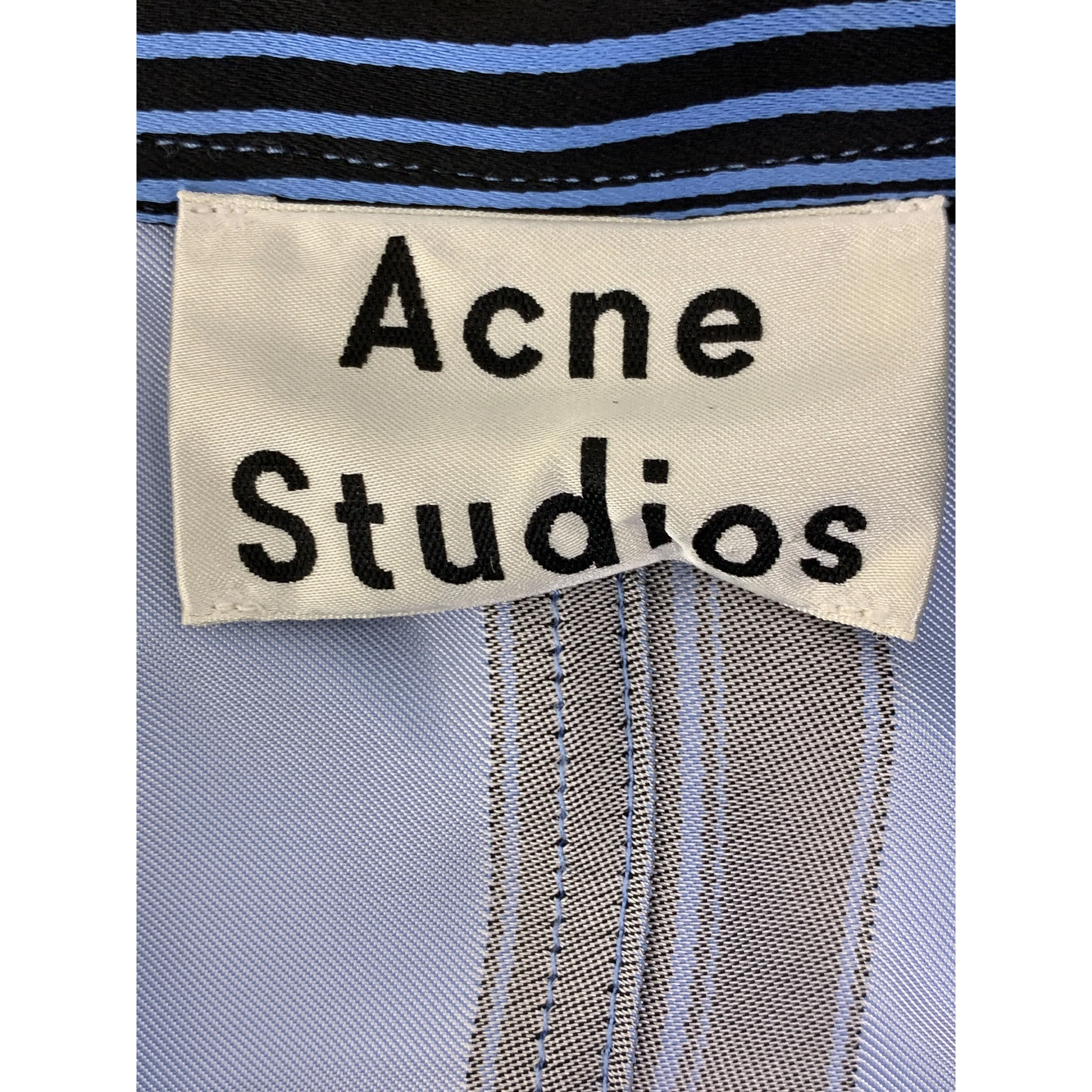 Acne Studios/Coat/34/Blue/Rayon/Stripe/