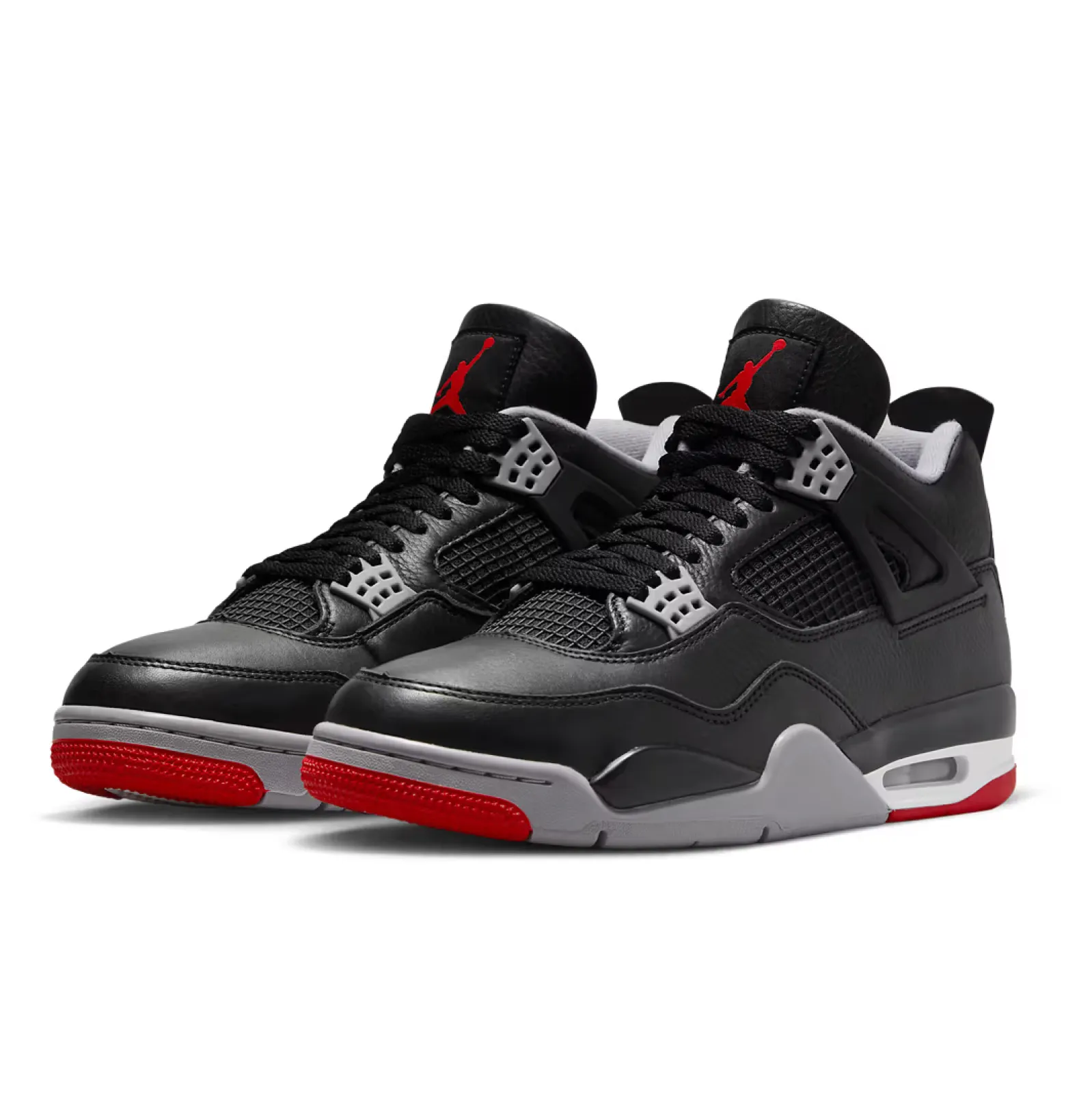 AIR JORDAN 4 RETRO "BRED REIMAGINED" - BLACK/FIRE RED-CEMENT GREY-SUMMIT WHITE