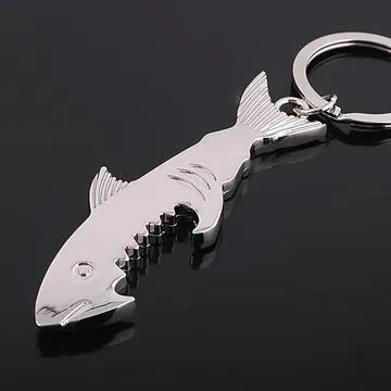 Amazing Creative Shark Bottle Opener Keychain