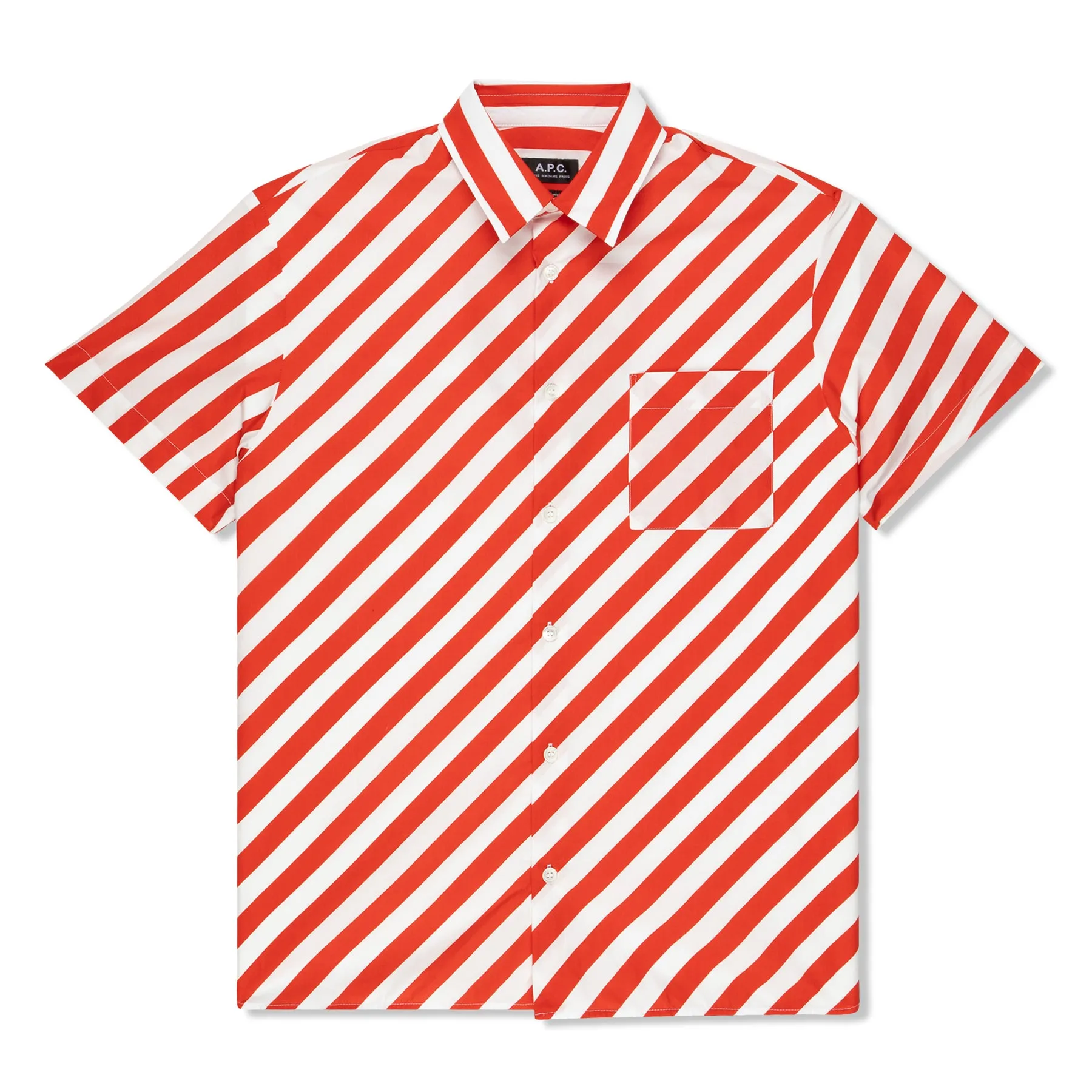 A.P.C. Riley Short Sleeve Shirt (Rouge)