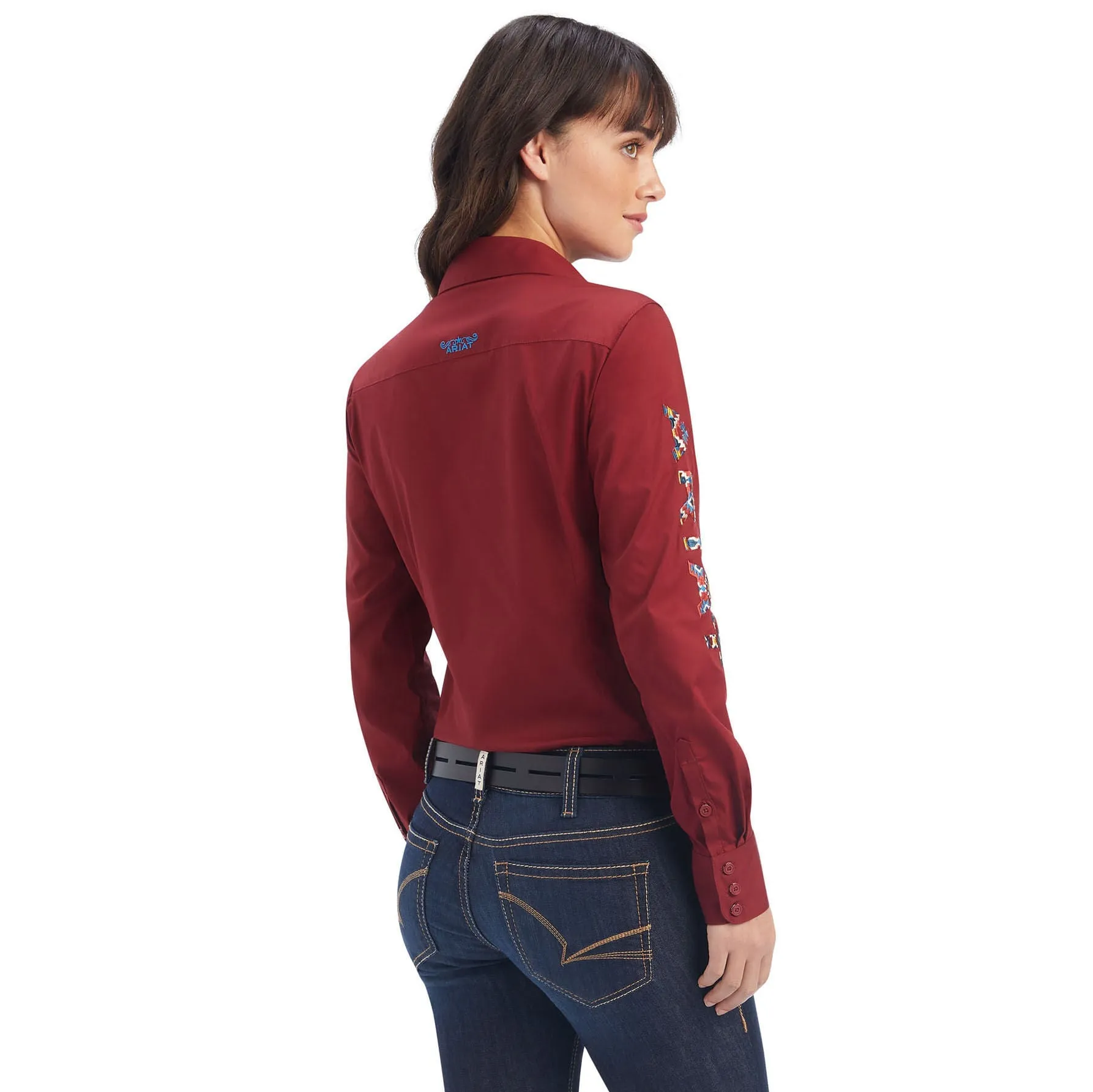 Ariat Team Kirby Stretch Shirt, Rouge Red