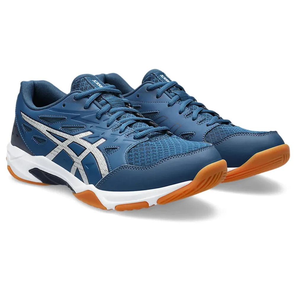 ASICS Men's Gel-Rocket 11 Badminton Shoe (Mako Blue/Pure Silver)