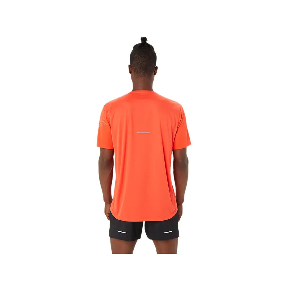 ASICS Men's Icon Short Sleeve Top (True Red/Sunrise Red)