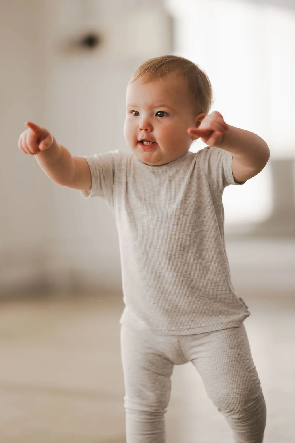 Baby / Toddler Basics Tee - LIGHT GREY