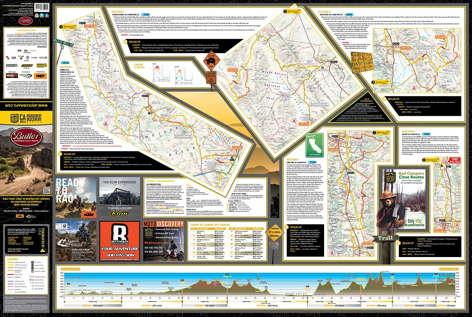 California-South Backcountry Discovery Route Map