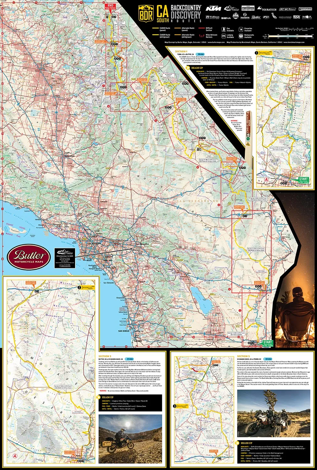 California-South Backcountry Discovery Route Map