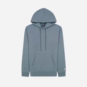 Champion Legacy Hoodie Small Script Logo Fleece 218287 Blue