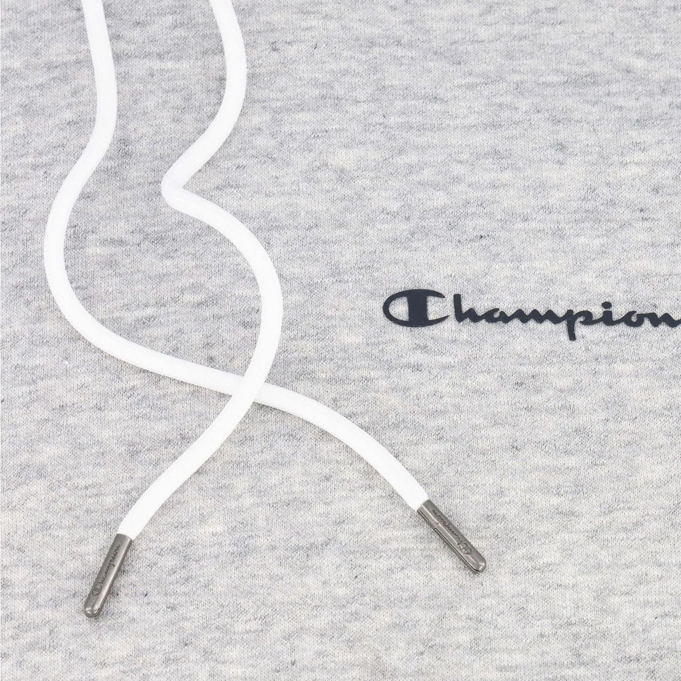 Champion Legacy Hoodie Small Script Logo Fleece 218287 Grey