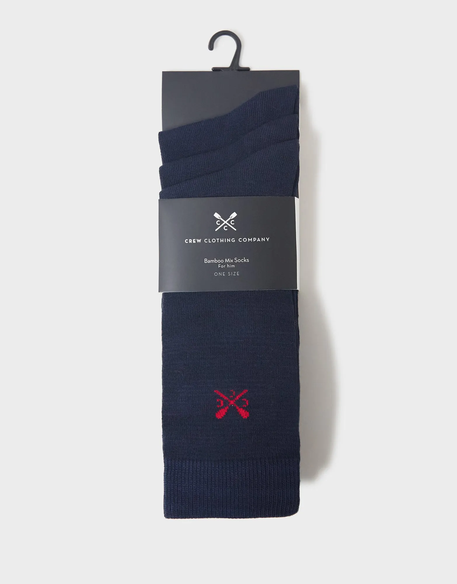 Crew Clothing 3 Pack Classic Bamboo Socks - Navy