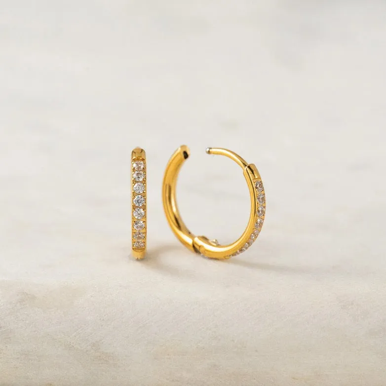 Evie Gold Hoop Earrings