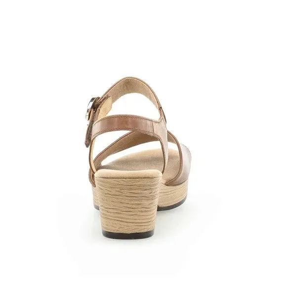 Gabor Brown platform sandal   