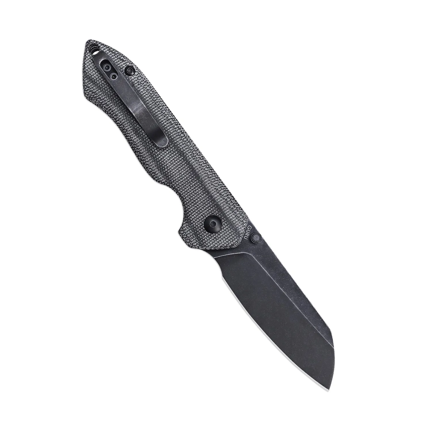 Kizer Guru Liner Lock Black Micarta Handle V3504C1 (2.97” Black Stonewash)