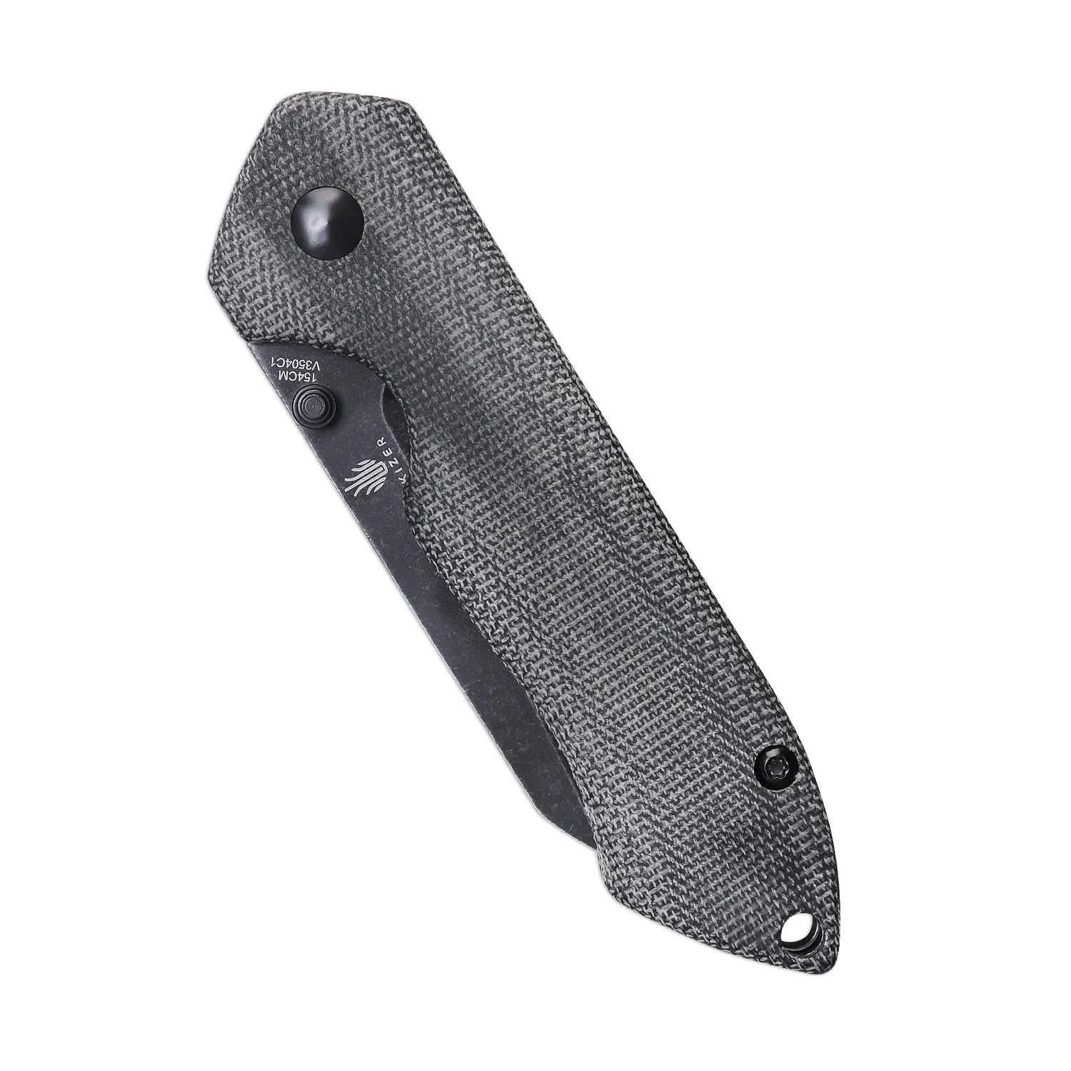 Kizer Guru Liner Lock Black Micarta Handle V3504C1 (2.97” Black Stonewash)