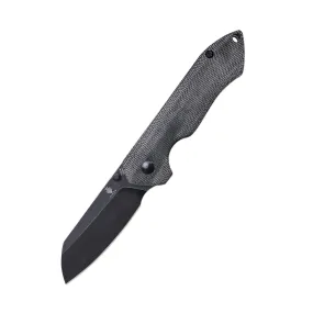 Kizer Guru Liner Lock Black Micarta Handle V3504C1 (2.97” Black Stonewash)