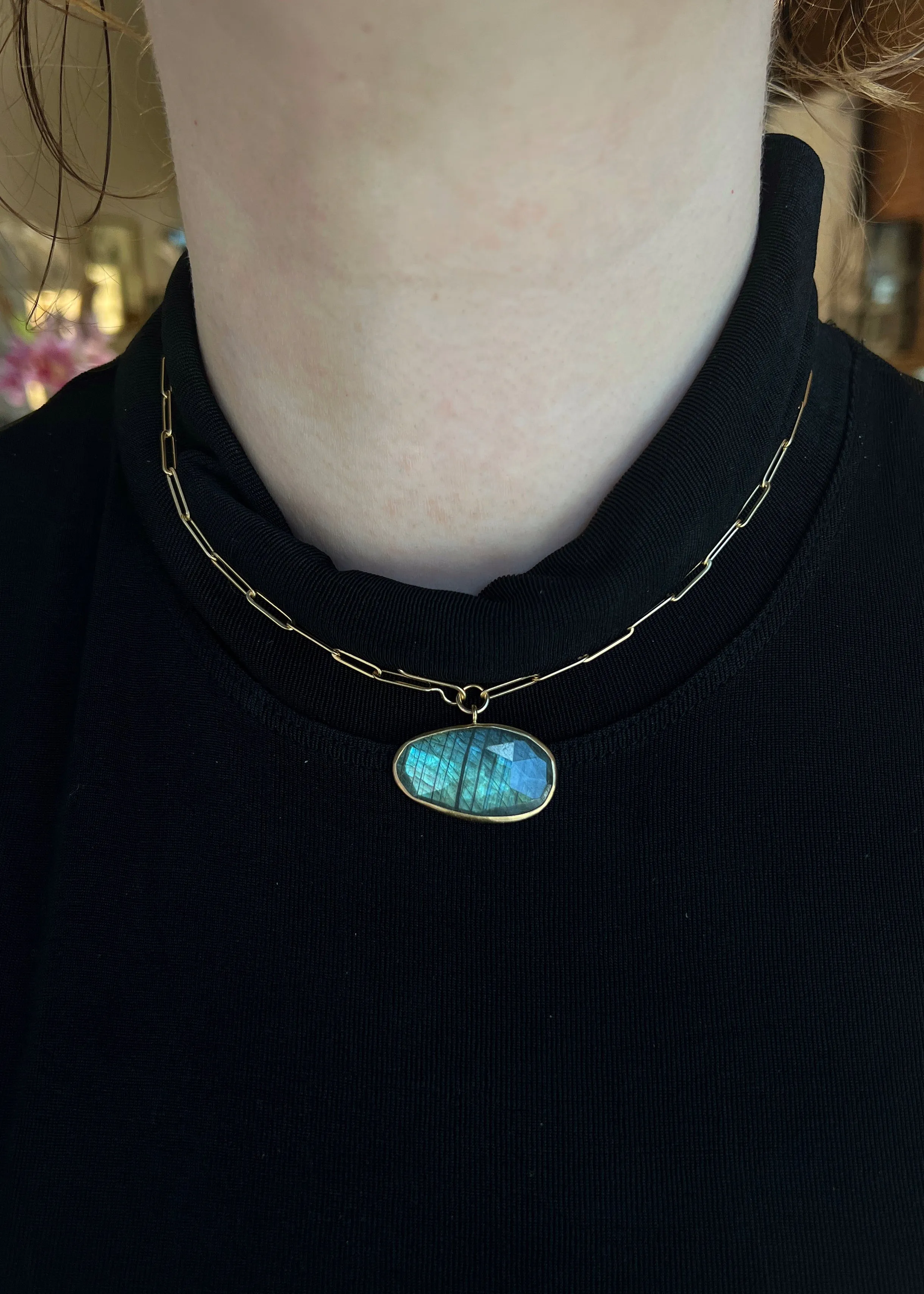 Labradorite Lariat Necklace