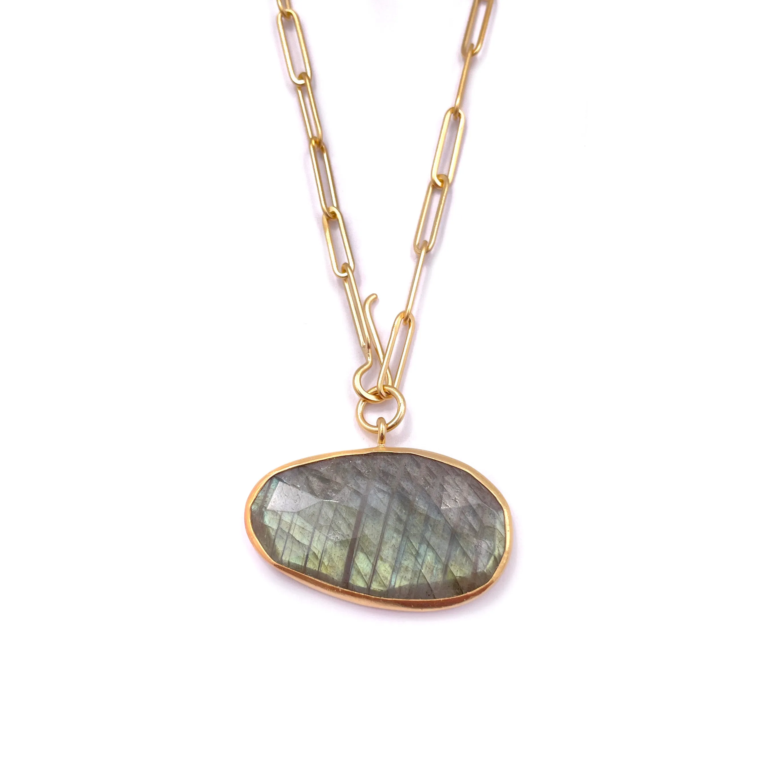 Labradorite Lariat Necklace