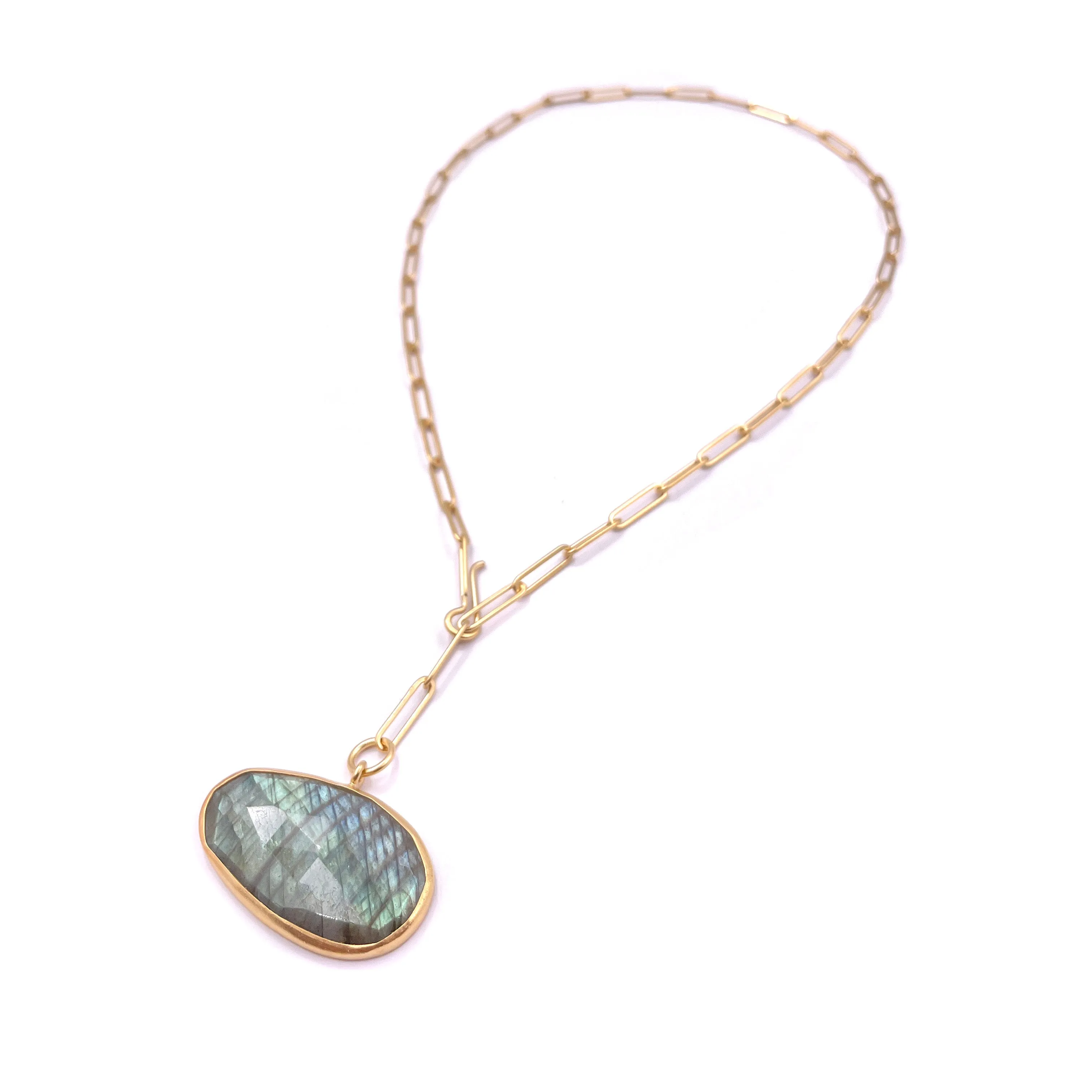 Labradorite Lariat Necklace