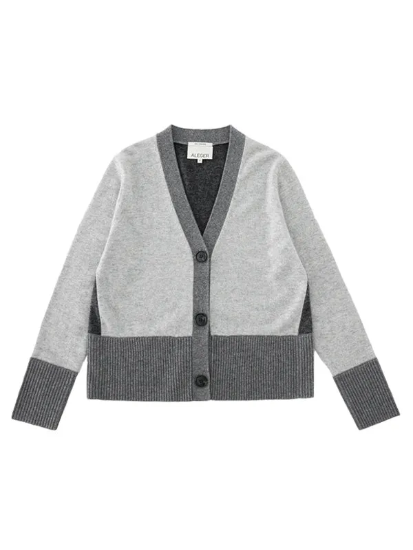 N.74 Cashmere Cardigan in Polar Grey