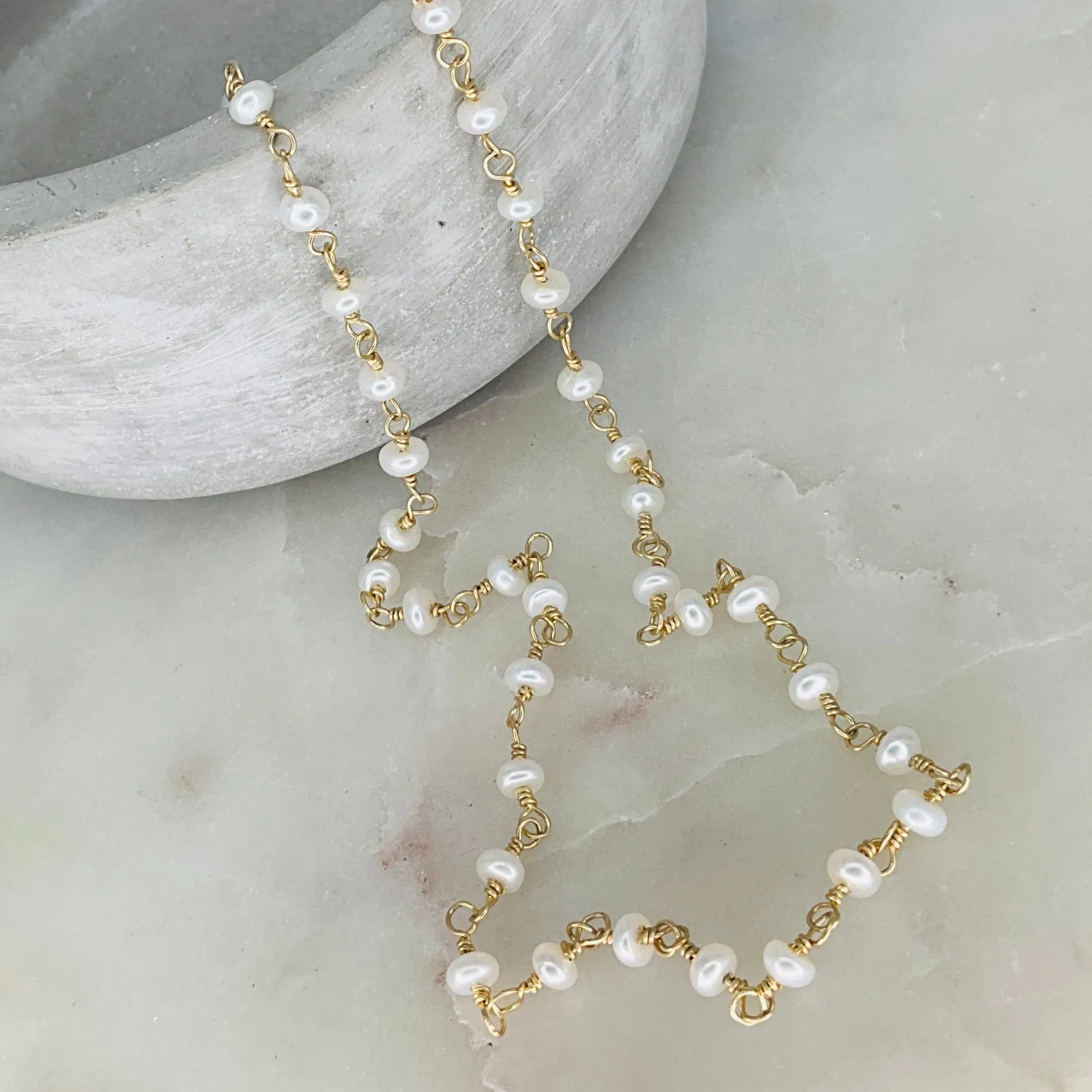 Pearl Rosary Necklace