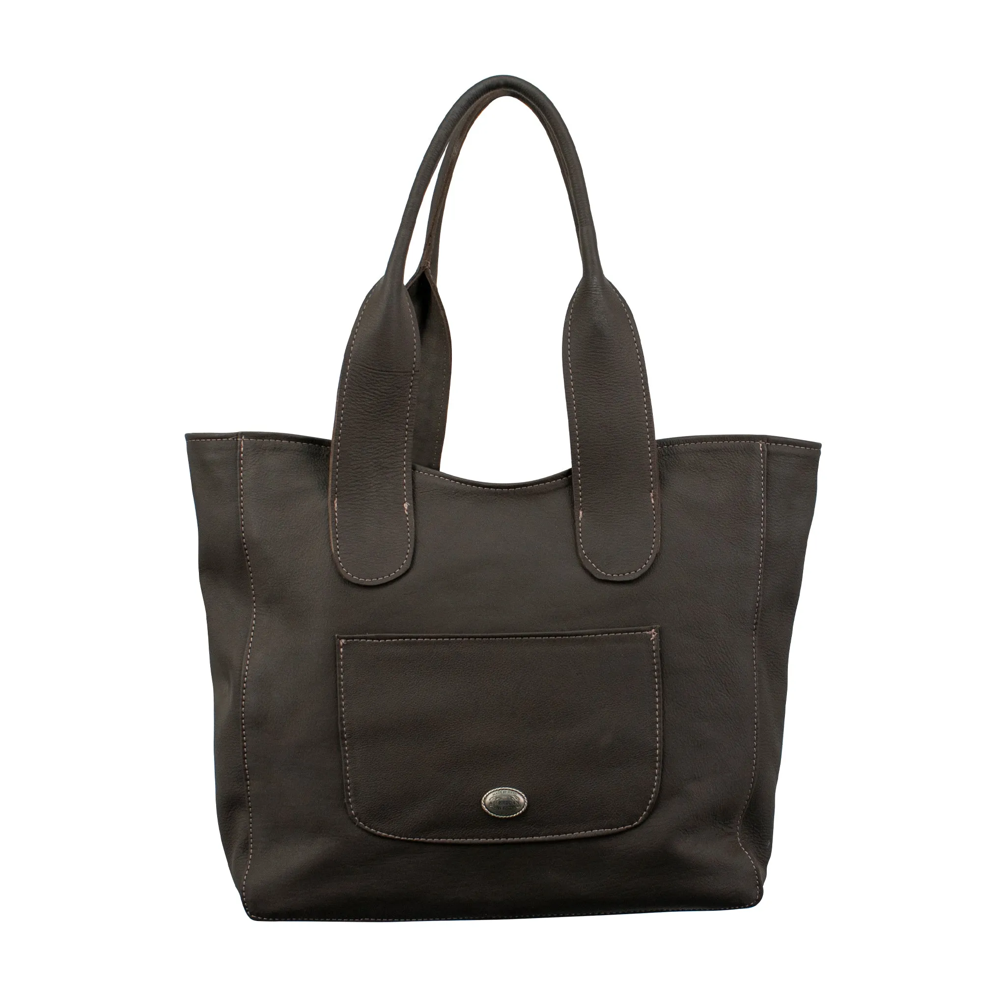 Pony Large Zip-Top Tote w/ Hair-On Hide