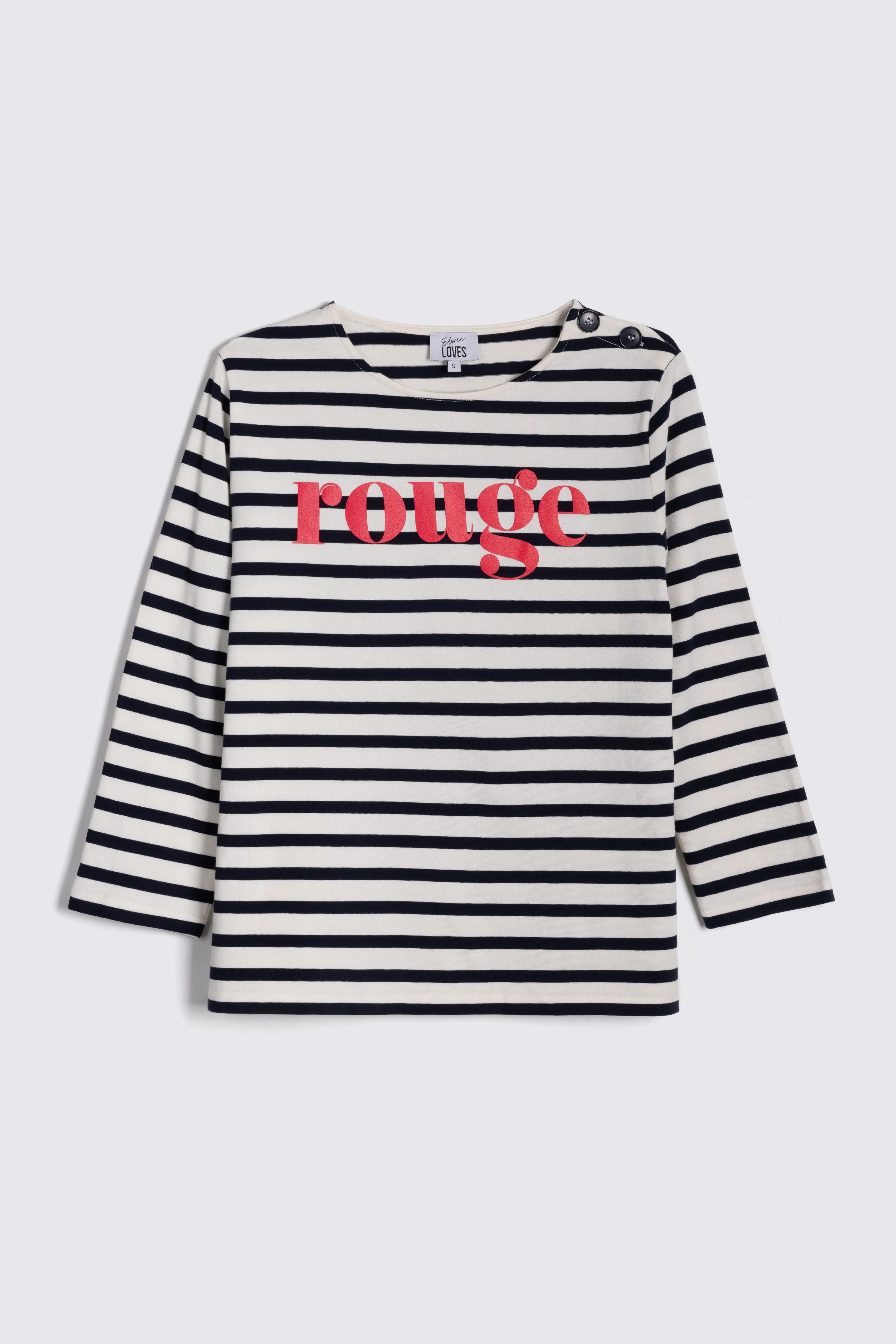 ROUGE JESSICA STRIPE T-SHIRT (NAVY/IVORY)