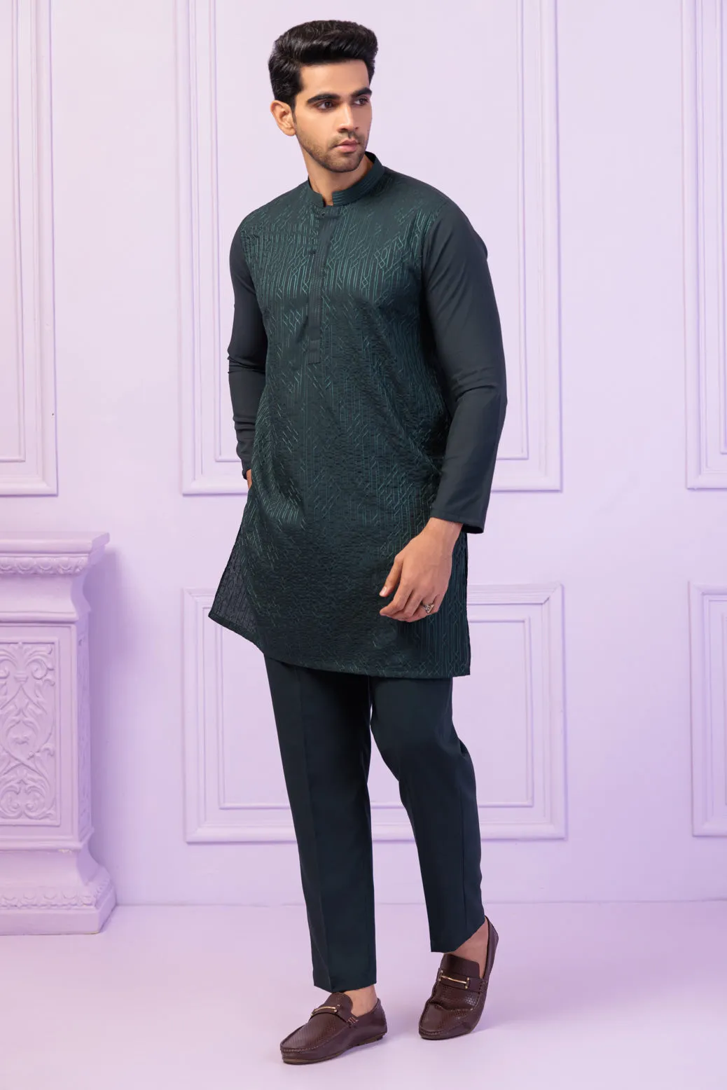 SALMANDR-YARN DYED-KURTA TROUSER - (KSR24-010) BIN 39 M13